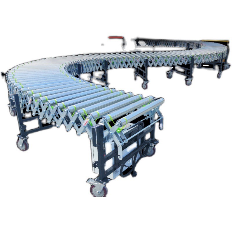动力滚筒线轻型输送带冷链消毒传送带流水线转弯机物流快递分拣线