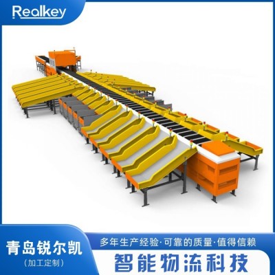 快递分拣机窄带分拣扫码分拣线电商打包机厂家快递扫描分拣流水线